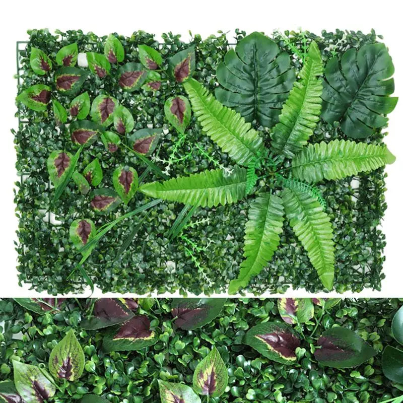 Instant Green Oasis - Lush Faux Wall - Perfect for Creating a Private Retreat in Your Urban Balcony or Garden Qme A5