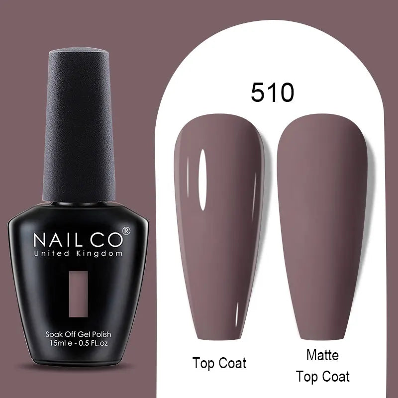 NAILCO Nude Nails Gel Nail Polish UV LED Semi-permant Varnish Hybrid Qme 510