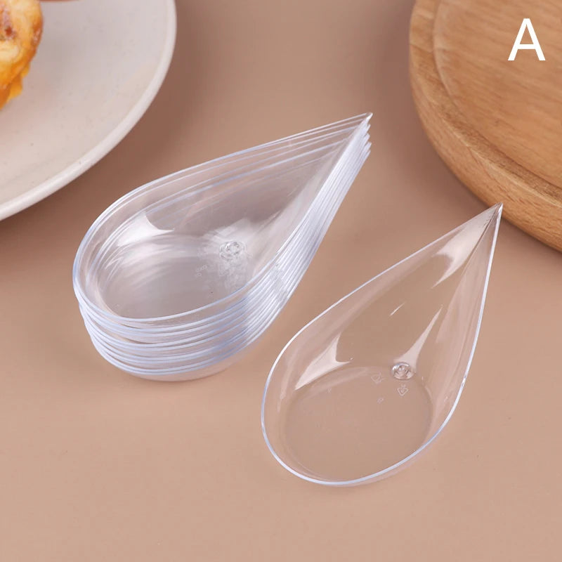 Transparent Plastic Dessert Container Pastry Tool Mini Appetizer Qme A