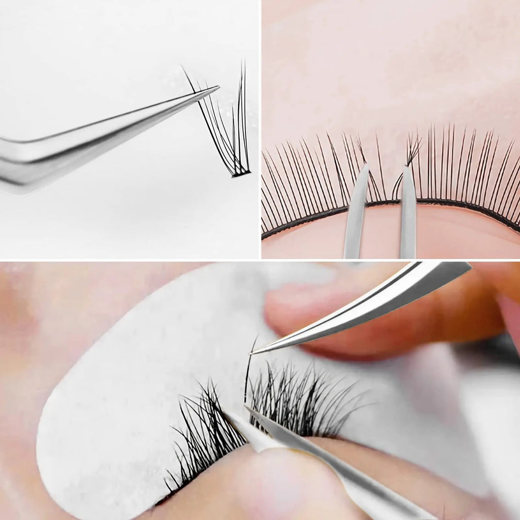 Volume Tweezers Eyelash Extensions Precision Lash Mega 3D 6D 10D Mink Qme