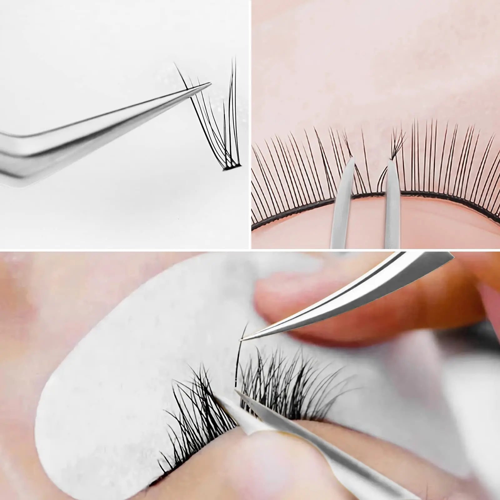Volume Tweezers Eyelash Extensions Precision Lash Mega 3D 6D 10D Mink Qme