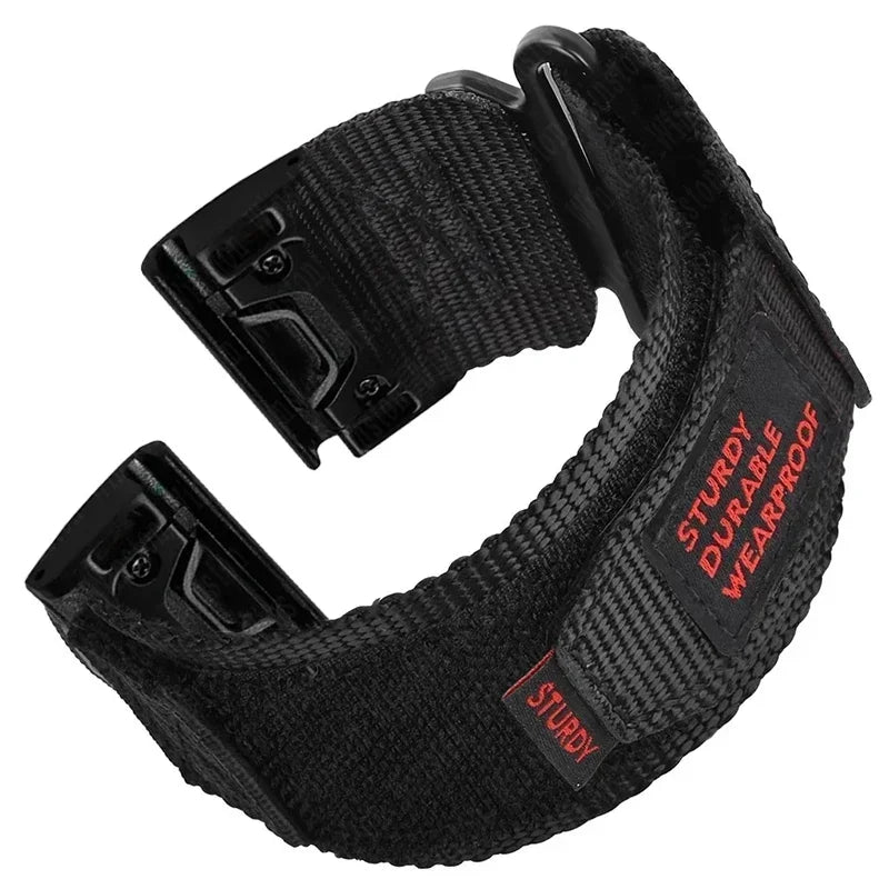 Quick Nylon Band for Garmin Watch Instinct 2X Tactics Strap Fenix 6X Pro 5Plus 7X 8 26mm 22mm Replacement Sport Release Bracelet Qme