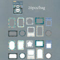 Special Shaped Border Sticker Pack,Vintage DIY Craft Supplies for Photo Frame Decor,Aesthetic Decorative Stickers Qme B