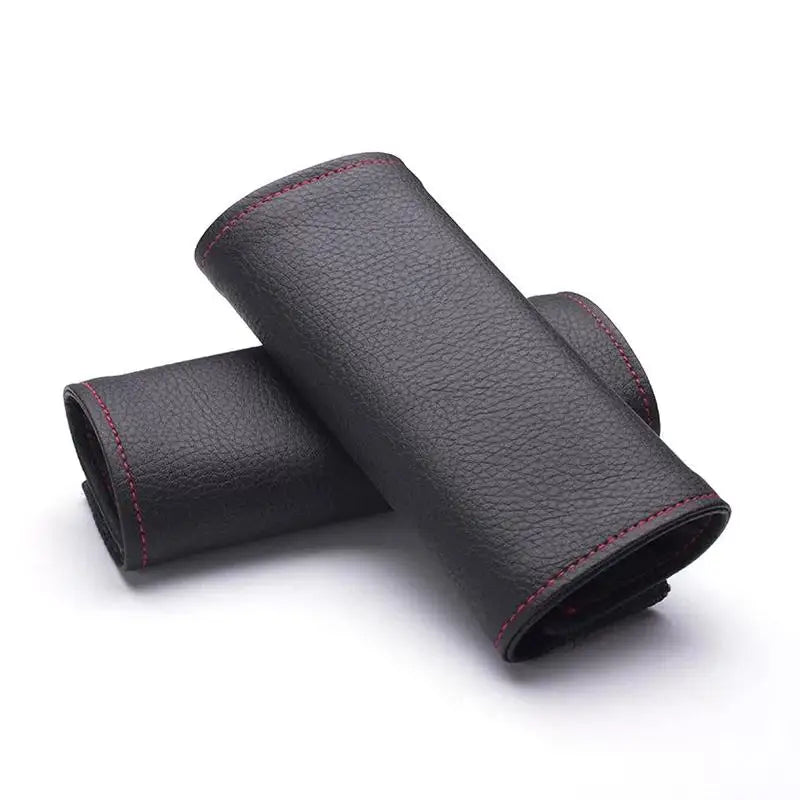 Car Door Inner Handle PU Leather Cover Protective Case Styling Qme A