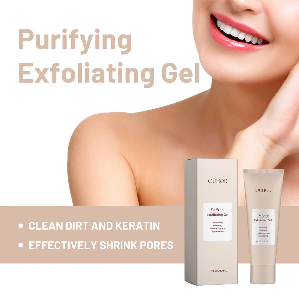 Exfoliating Gel Gentle Cleasning Pore Skin Smoothing Remove Dead Skin Blackhead Removal Cleansing Brighten Peeling Face Scrub Qme