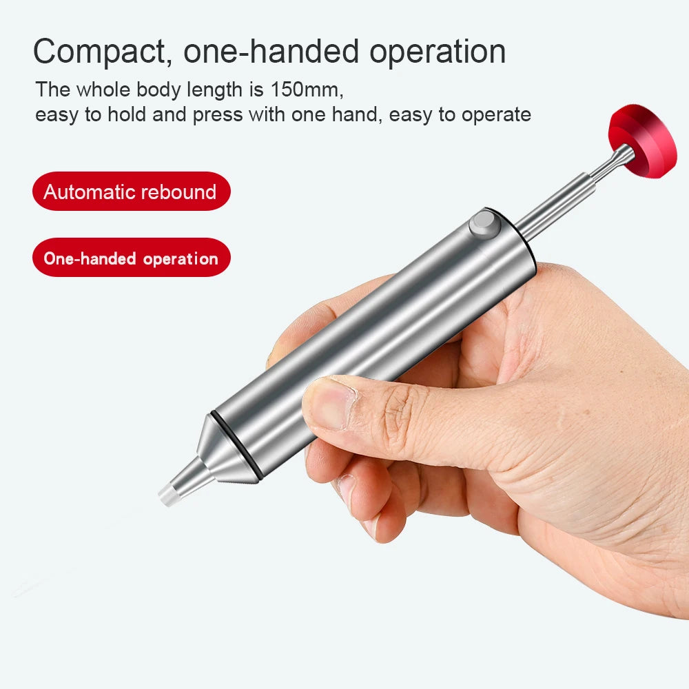 LEFAVOR Aluminum Powerful Desoldering Pump Suction Tin Gun Soldering Qme