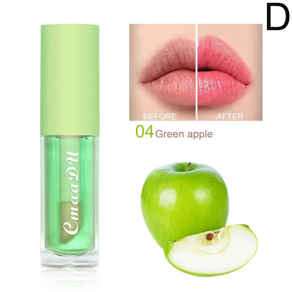 Fruit Flavored Discolored Lip Balm Jelly Magic Color Changing Lipstick Girl Moisturizing Nourishing Lasting Lip Gloss Glaze Care Qme D CN