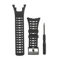 Rubber Watch Strap Rubber Watchband Watchband Wristwatch Strap Black Rubber Watchband for Suunto Ambit1/2/3 Watch Watch Strap Qme black