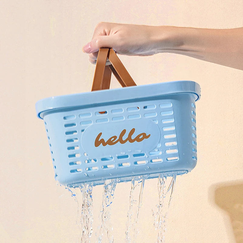 Plastic Mesh Drain Basket Bathing Personal Hygiene Items Dopamine Qme