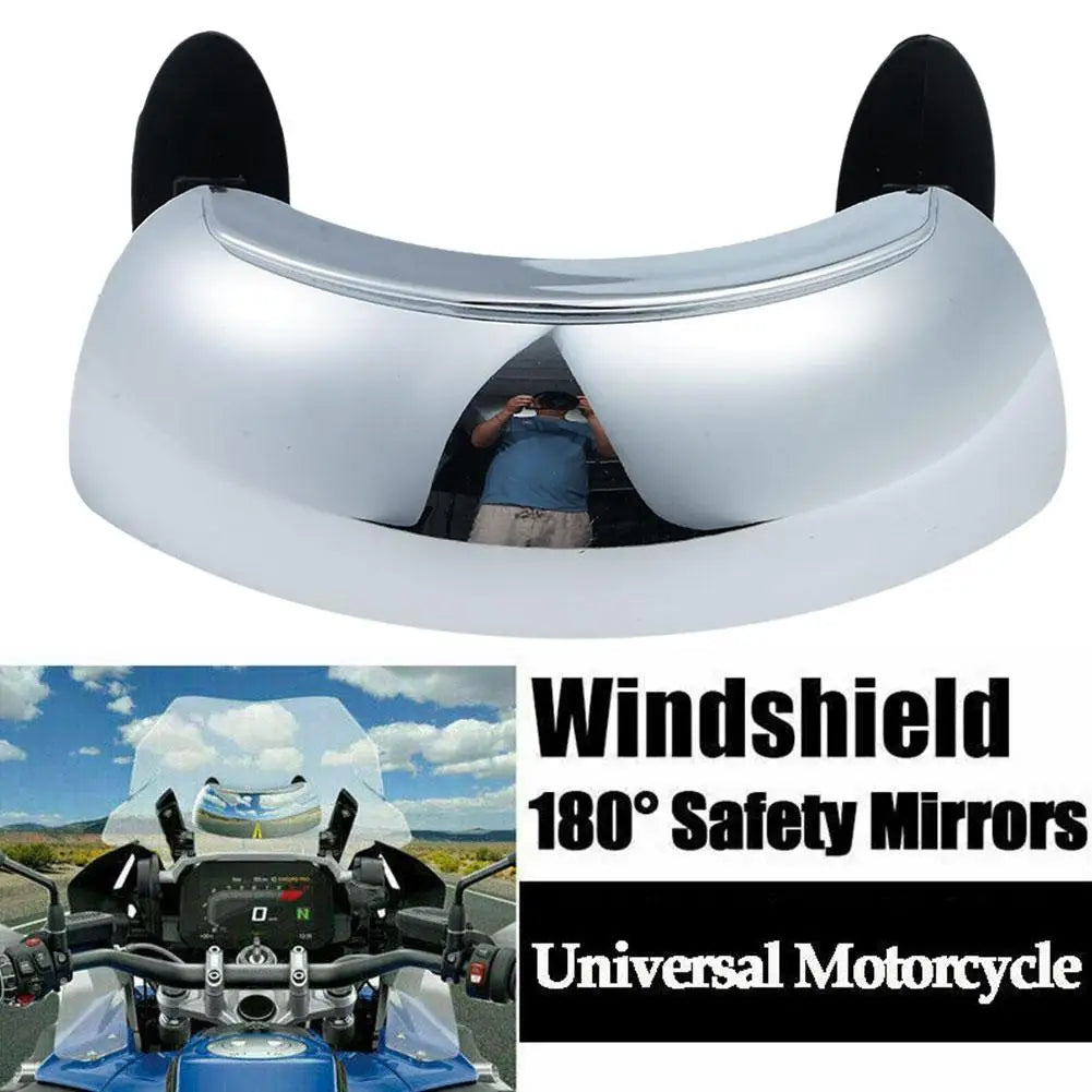 Motorcycle Rearview Mirror 180 Degree Wide Angle Mirrors Ultra Qme