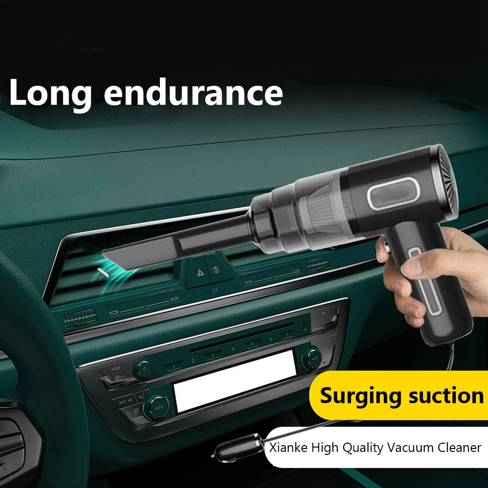 1500mAh Portable Car Vacuum Cleaner USB Plug Handheld Vacuum Cleaner Powerful Suction for Auto/Home/Office/Pet Hair/Keyboard Qme