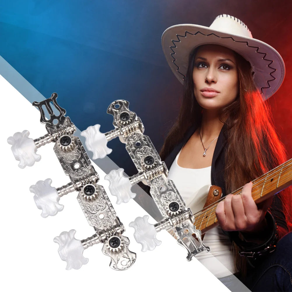 Classical Guitar Machine Head Tunings Key Left Right Hand Acoustics Guitar Tuner Qme
