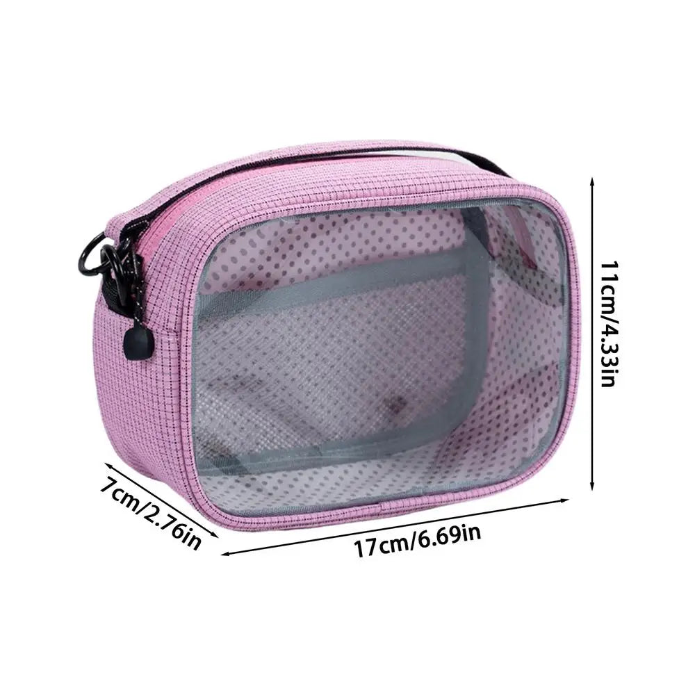 Plush Toy Storage Reusable Waterproof 2-Way Clear Window Pouch Qme WHITE China Mainland
