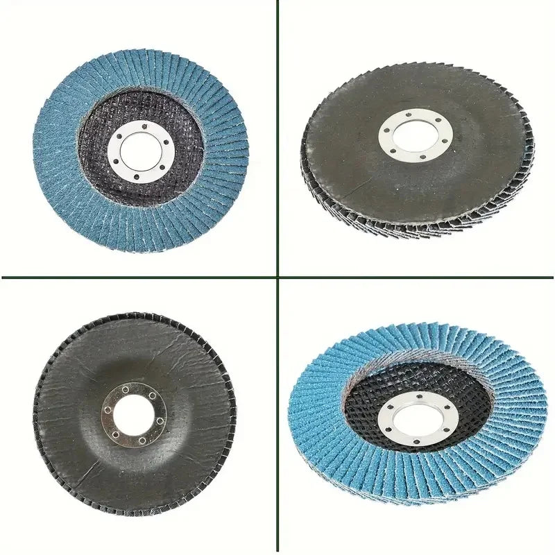 125mm Metal Sanding Flap Discs Angle Grinder Wheels Blade 40/ 60/80/120grit Flap Sanding Disc Angle Grinder Grinding Wheel Qme