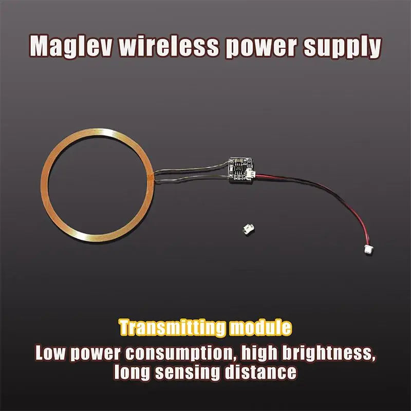Magnetic Levitation Wireless LED Light Module DC 12V Long Distance Induction Power Supply Transmitter Coil for Night Lamp Qme A1