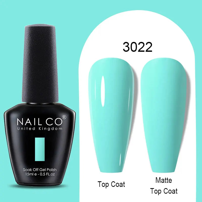 NAILCO Winter Red Gel Nail Polish Semi Permanent Soak Off Varnishes