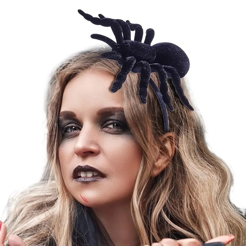 Hair Accessories Cartoon Spider Headband Black Animal Women Hoop Qme