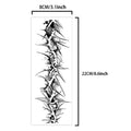 Fierce Thorn Armband Temporary Tattoo, Herbal Semi-Permanent Waterproof 7-15 Days, Non-Reflective Unisex Fake Tattoo for Arm Qme HL-014
