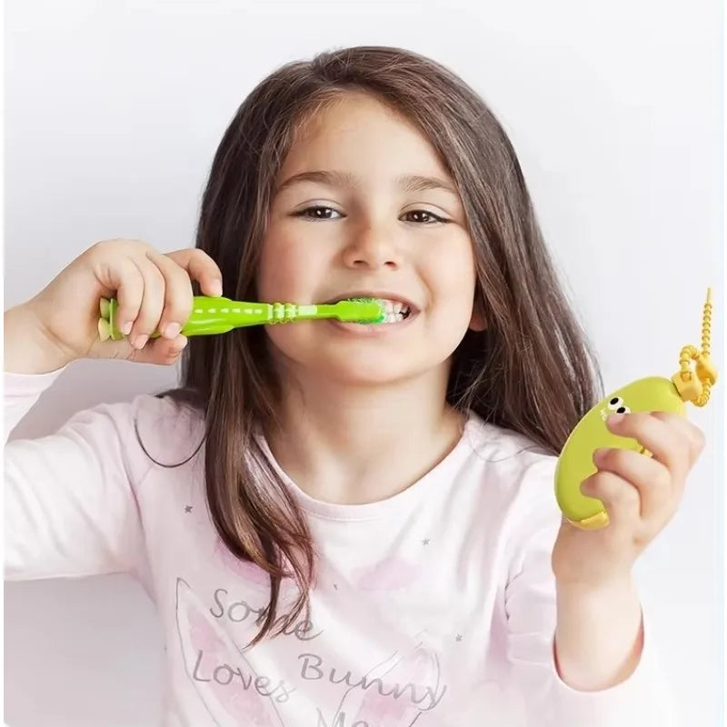Portable Plastic Toothbrush Holder Waterproof Anti-Slip Features Must-Have Travel Hiking Camping Brush Case Cute Banana Design Qme