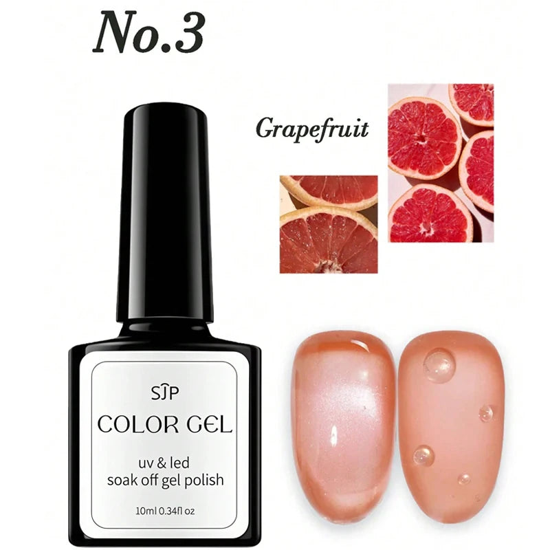 1 5 Bottle Fruit Cat-eye Gel Nail Polish DIY Art Spring Summer Qme 03