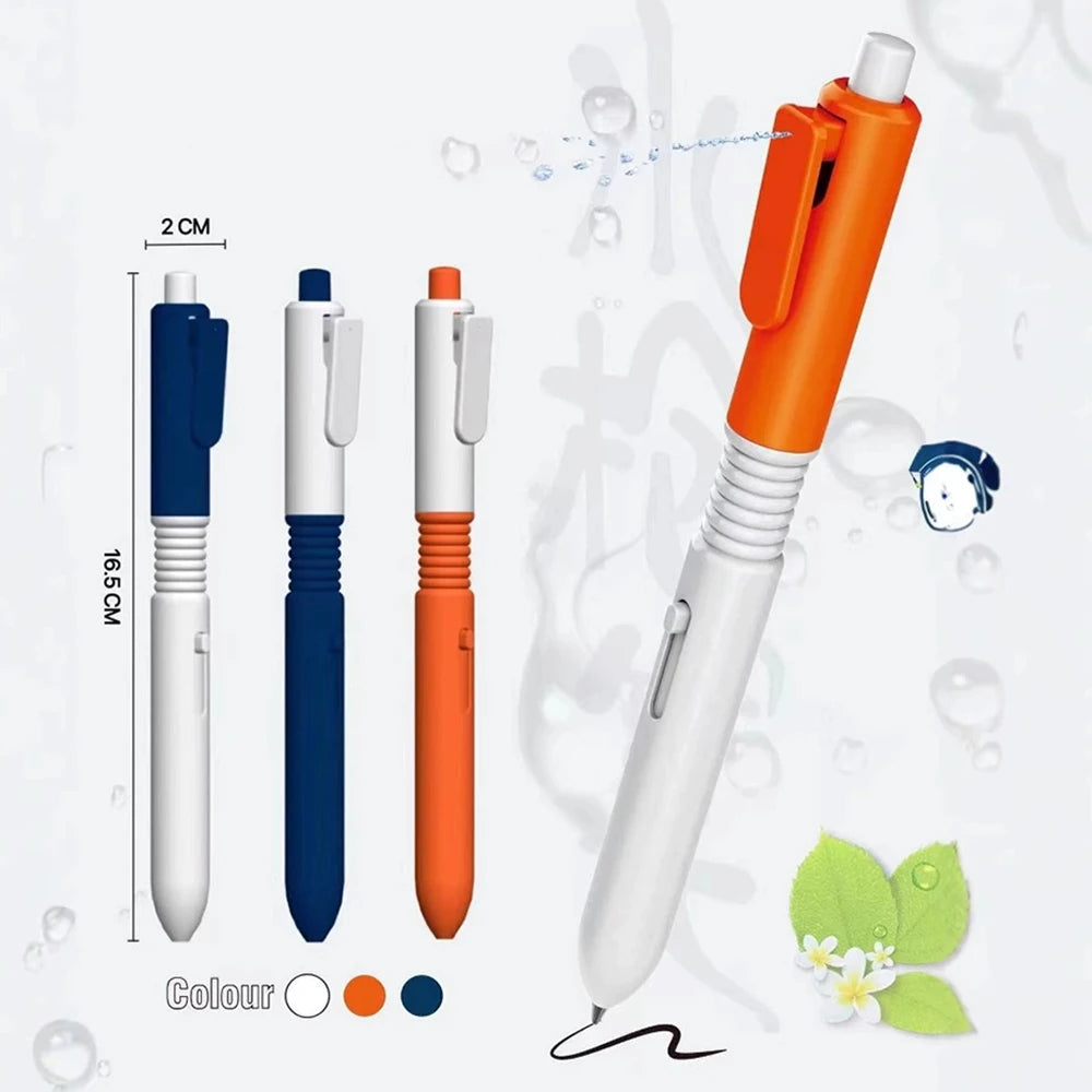 1-6 Pcs New Prank Water Gun Pen ,Black Ink,Strange Water Pen Prank Creative Water Spray Small Water Gun Play Model Stationery Qme