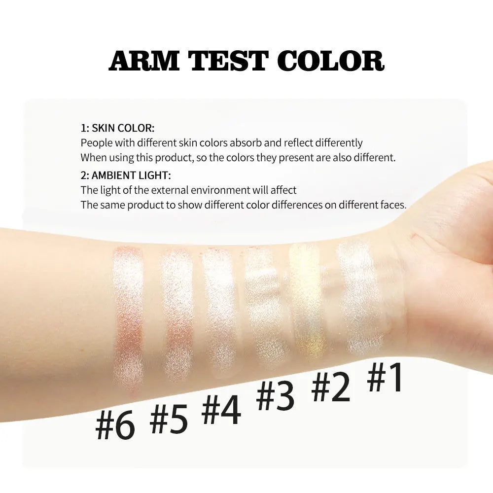 Monochrome Face Brightening Highlighter Lightweight Non-greasy Qme