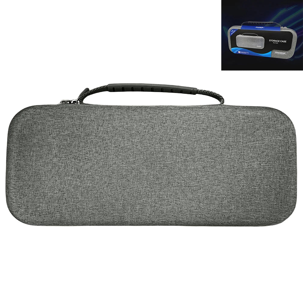 EVA Protective Bag Shockproof Portable Storage Bag Anti-Scratch with Mesh Pocket for PS5 Portal Qme