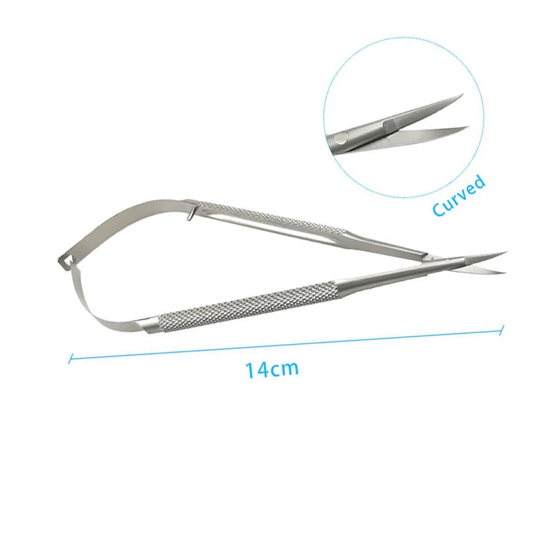 Ophthalmic Corneal Scissors Castroviejo Micro Stainless Steel Qme