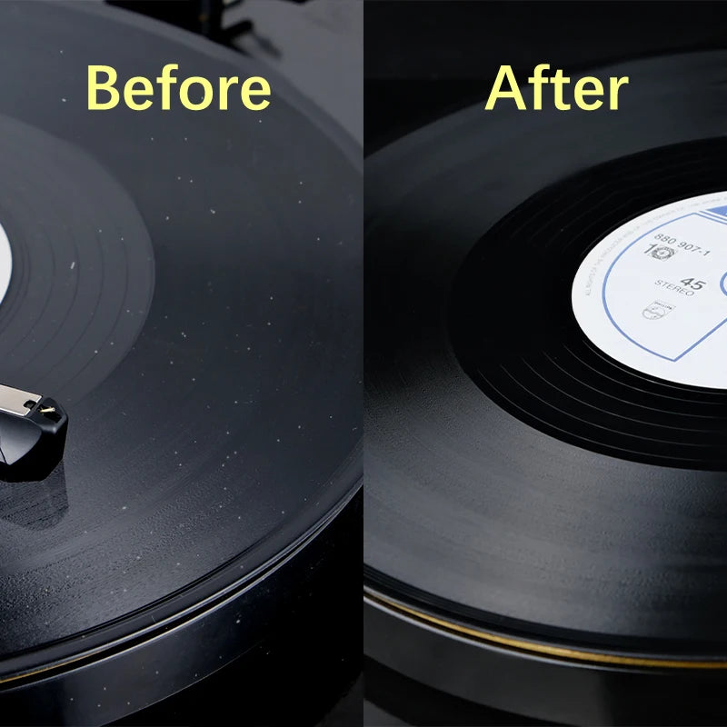 Vinyl Record Cleaner Anti-static Dust Cleaning Brush Albums LP CD Qme