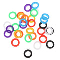 Bright Colors Hollow Silicone Key Cap Covers Topper Keyring Qme 32PCS