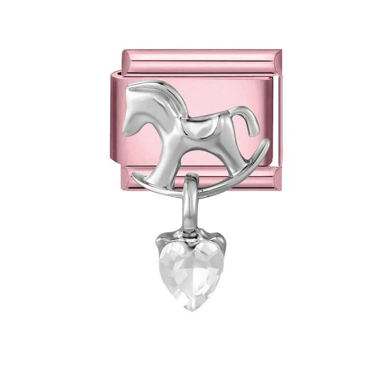 Wholesale Butterfly Bow Stars Love Heart Key Planet Shiny CZ Flower