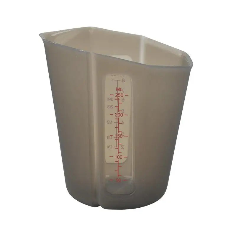Silicone Measuring Cup Scale Transparent Heat Resistant Soft Baking Qme Gray