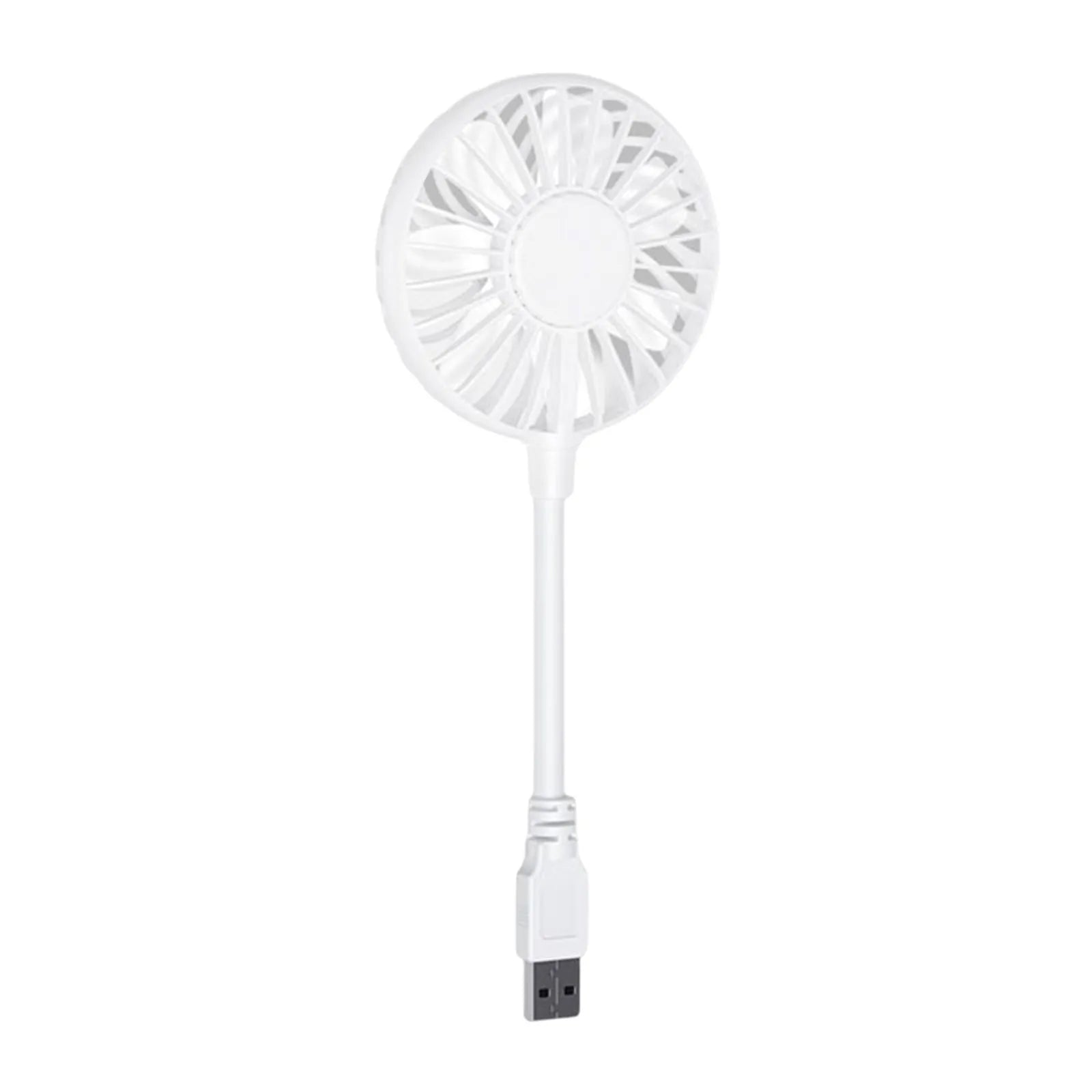 Mini USB Fan 360 Degree Adjustable Portable Fan for Power Bank Laptop PC for Home Office Car Outdoor Travel Summer Gifts Qme WHITE