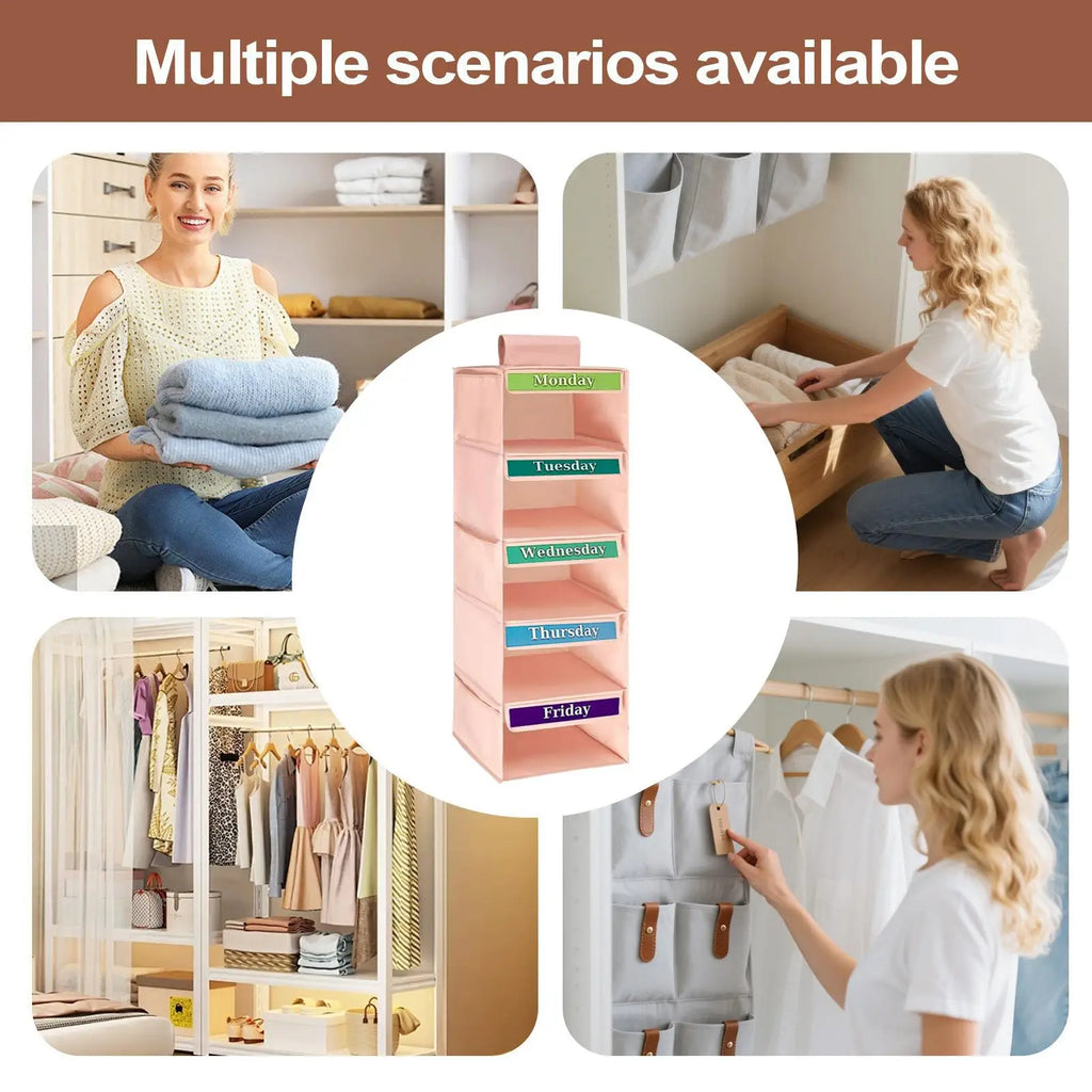 Clothes Organizer Kids Five-tiered Clothing Storage Organization Qme