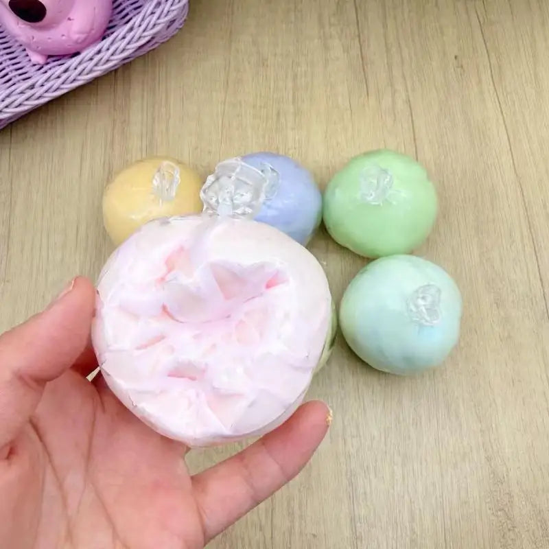Cracking Wax Ball Soft Decompression Toys Cantaloupe Chocolate Qme A5