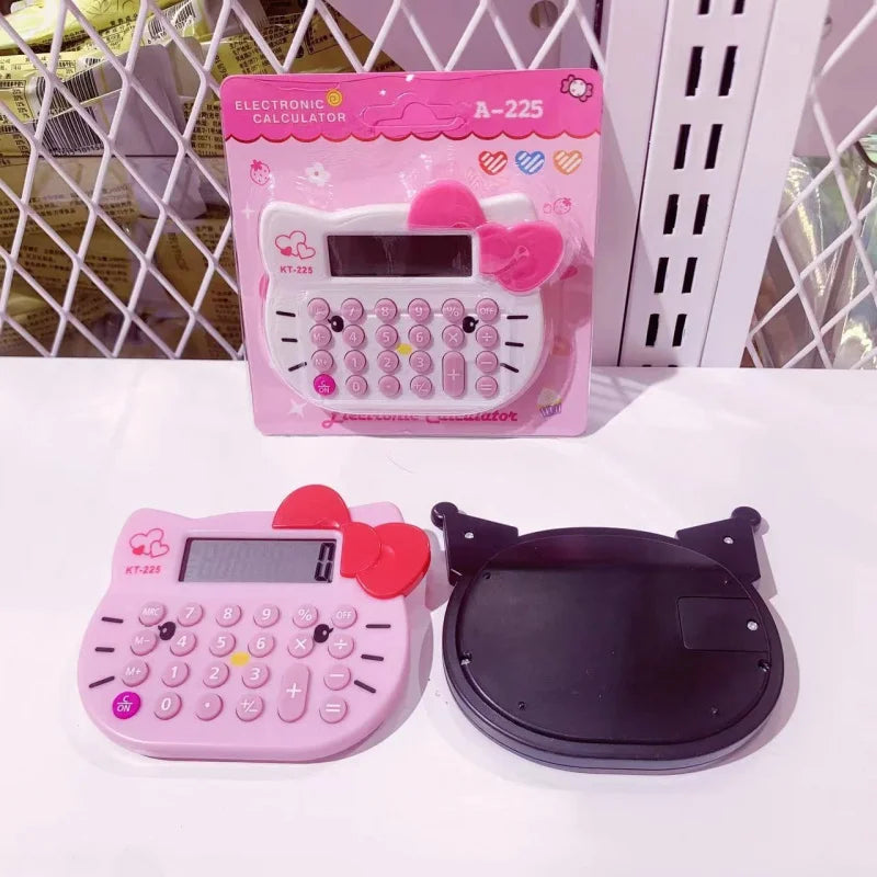 Hello Kitty Kuromi Calculator Cute Cartoon-Themed Portable Calculator for Office Use Student Calculator Qme