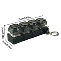 New Keyboard Keychain Fidget Toys Crystal Clicker Sensory Toy For Stress Relief Keyboard Keychain Fidget Gadget For Adults child Qme Black