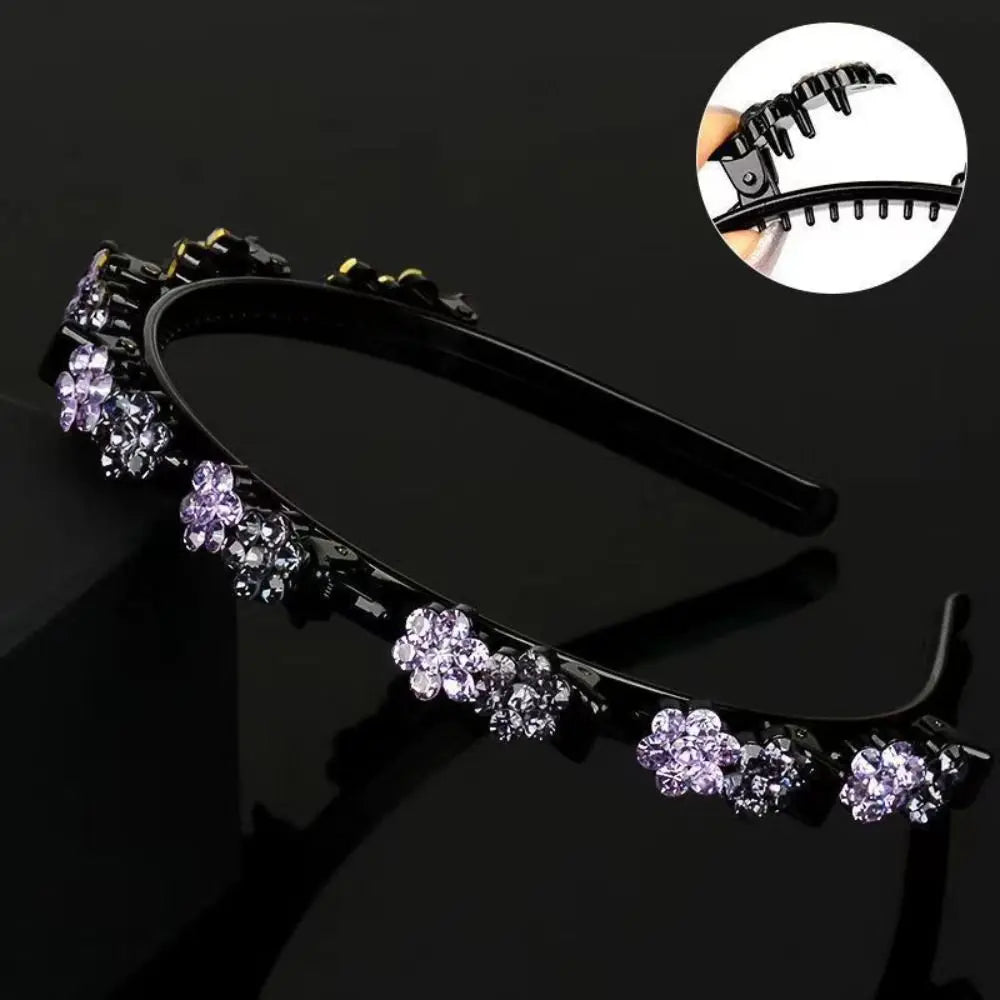 Elegant Hair Bands Clips Plum Blossom Multi-storey Toothed Clip Qme
