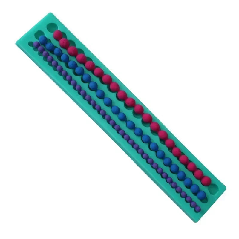 Creative Cake Decoration Pearls Strip Chocolate Fondant Silicone Qme