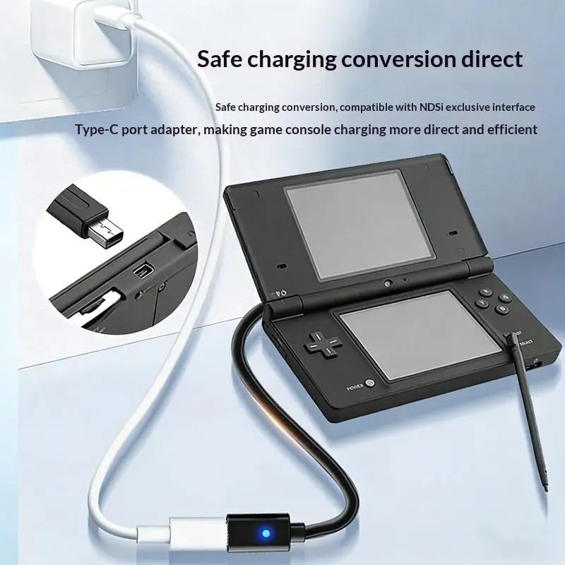 USB C Charging Cable Compatible 3DS 3DSLL 3DSXL Fast Charge Data Sync Qme