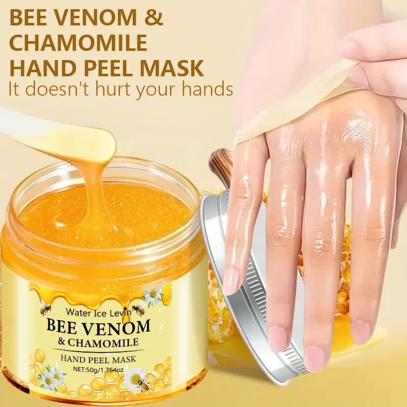Bee venom chamomile Moisturizing Exfoliating Hand Wax Mask Moisturizing exfoliating nourishing skin care Qme