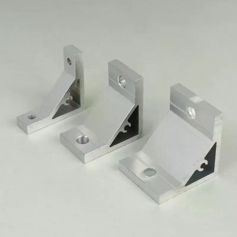 Cast Aluminum 90 Degree Angle Bracket for 20/30/40/45 Series Aluminum Profile Single-slot Connection Joint Industrial Fastener Qme