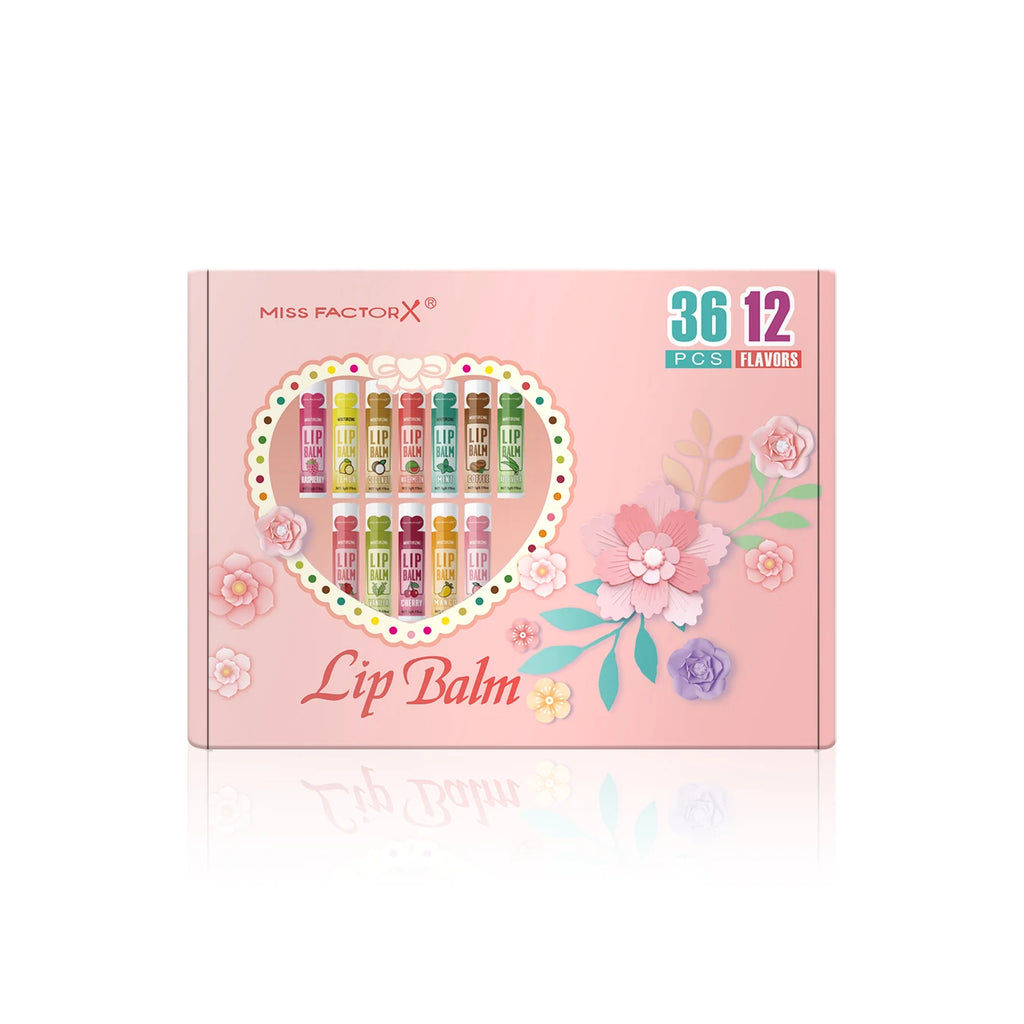 36PCS Moisturizing Lip Balm set 5g deep moisturizing and brightening lips Party gift for friends Qme 36PCS Lip Balm set