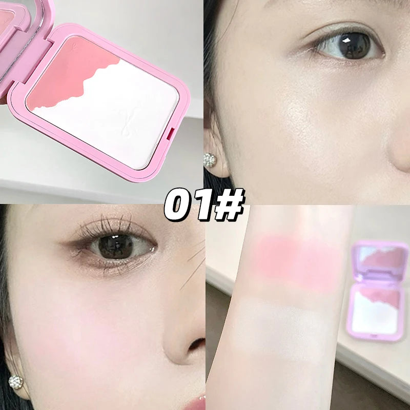 Gege Bear 2-in-1 Highlighter Blush Powder Puff Multi-functional Qme GX2056-1