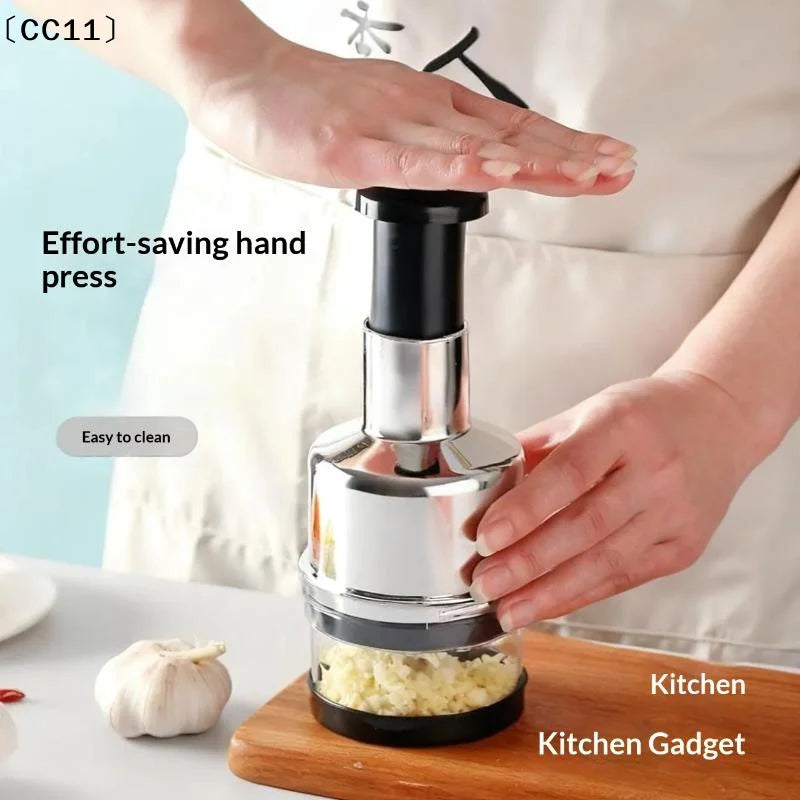 Hand Manual Mincer Garlic Press Chopper Vegetable Slicer 304 Qme