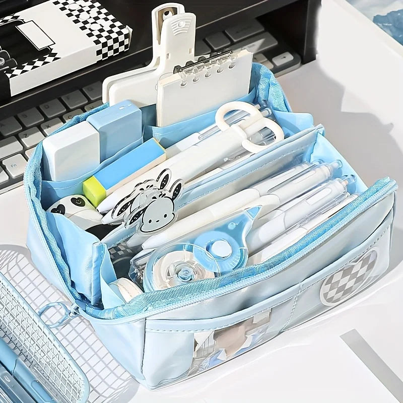 1 Large Capacity Pencil Case Backpack Stationery Box Multifunctional Qme