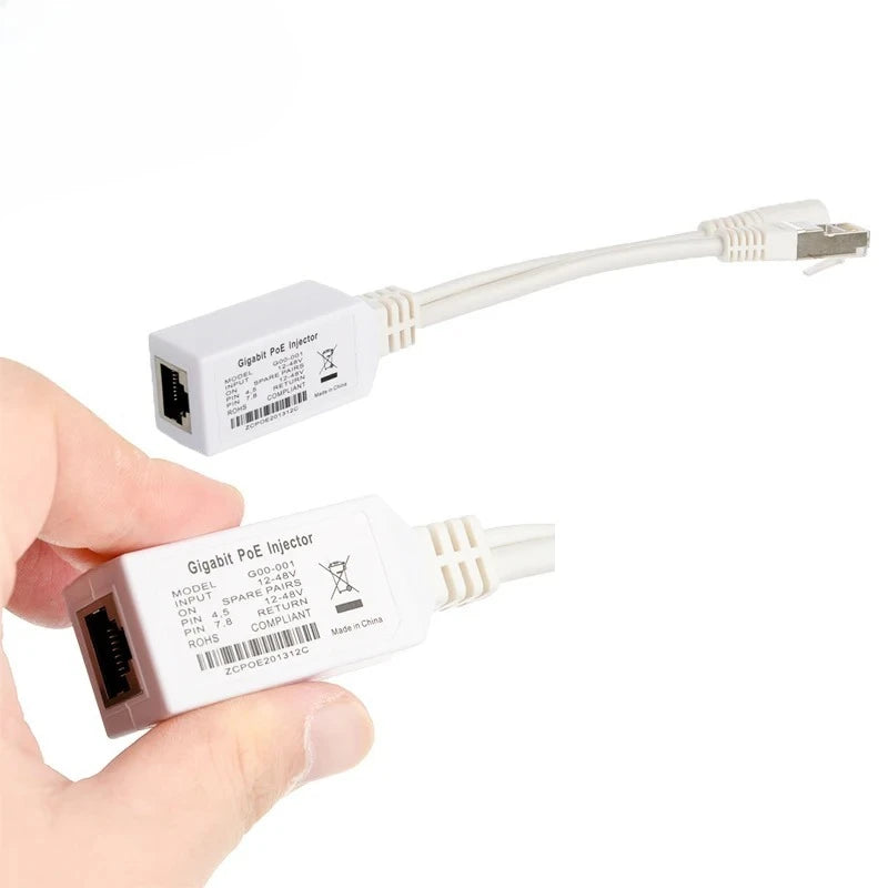 10PCS 9-48V POE Splitter Combiner Cable Isolated Gigabit Fast Ethernet Power Supply Adapter Qme