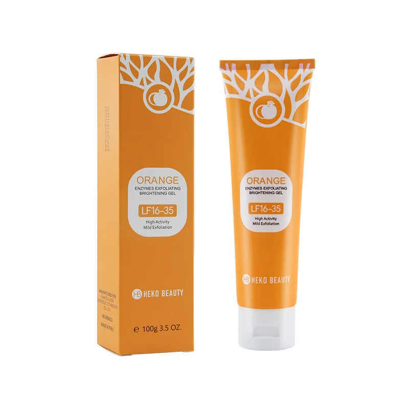 Orange Flavor Exfoliating Gel Mild Body Scrub Smooth Skin Texture Qme A-1pcs