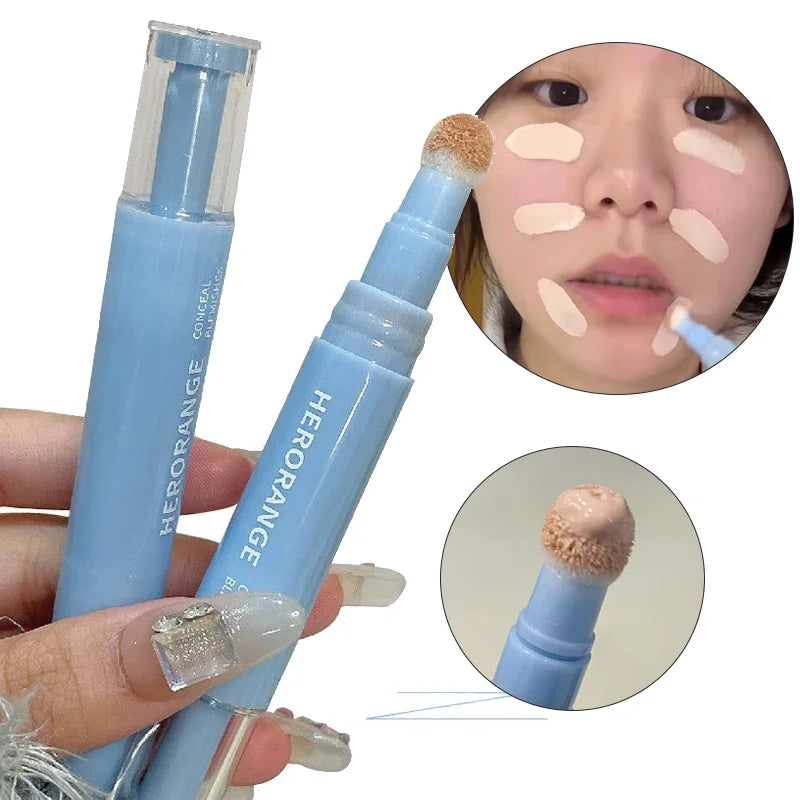 Full Cover Concealer Cover Stick Conceal Spot Blemish Cream Foundation Air Cushion Concealer Waterproof Face Contouring Makeup Qme
