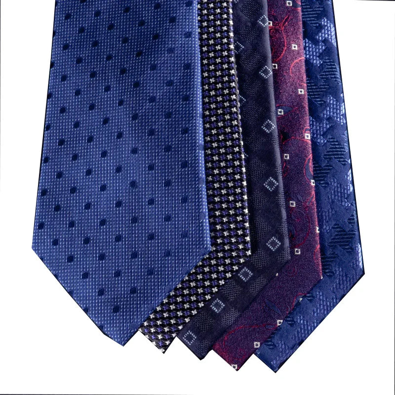 100 Real Silk Tie Men's Business Banquet Formal Shirt Accessories Qme